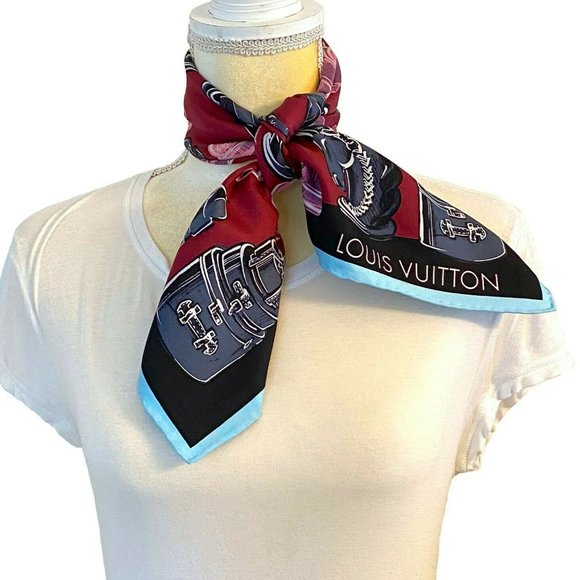 Louis Vuitton Chess Motif Square Silk Scarf - Picture 4 of 6